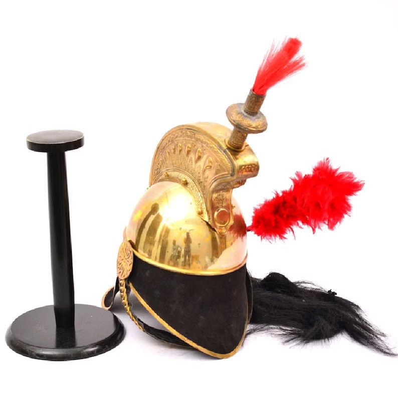 Brass French Cuirassier Pickelhaube Napoleon Helmet with Free Display Stand Best Gift for Him - Retro Handicrafts