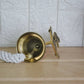 Brass Gong Bell, Small Wall Hanging Bell, Door Opening Bell With Lanyard, Brass Bell With brass anchor on back - Retro Handicrafts