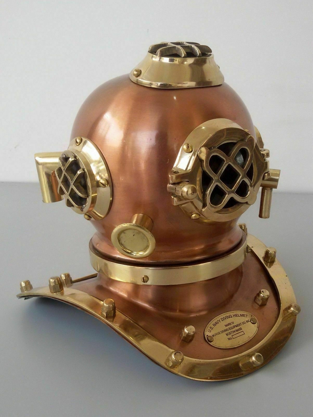Brass Vintage Style Mark V US Navy Scuba Deep Mini Diving Divers Helmet Gift - Retro Handicrafts