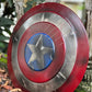 Captain America damaged Shield - Metal Prop Replica - screen Accurate Marvel Captain America's Shield - Retro Handicrafts