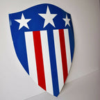 Captain America Heater Shield 24'' Comic Style First Appearance Shield - Metal - Retro Handicrafts