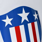 Captain America Heater Shield 24'' Comic Style First Appearance Shield - Metal - Retro Handicrafts