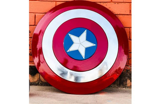 Captain America Shield Replica | Winter Soldier Metal Prop | Avengers Costume Accessory | Ideal Halloween Gift - Retro Handicrafts