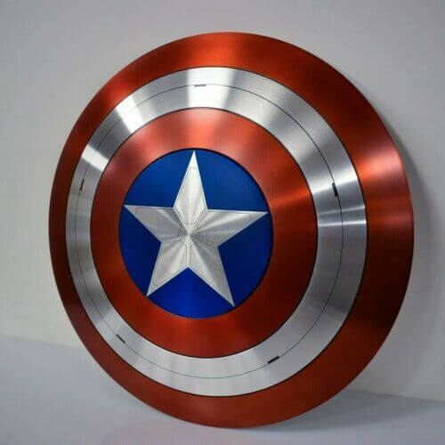 Captain America’s Shield Metal 1:1,MCU Captain America Shield Movie Prop style - Retro Handicrafts