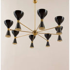 Diabolo Italian Chandelier Style Stilnovo Mid Century 8 Arms Sputnik Ceiling Lights - Retro Handicrafts