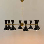 Diabolo Italian Chandelier Style Stilnovo Mid Century 8 Arms Sputnik Ceiling Lights - Retro Handicrafts