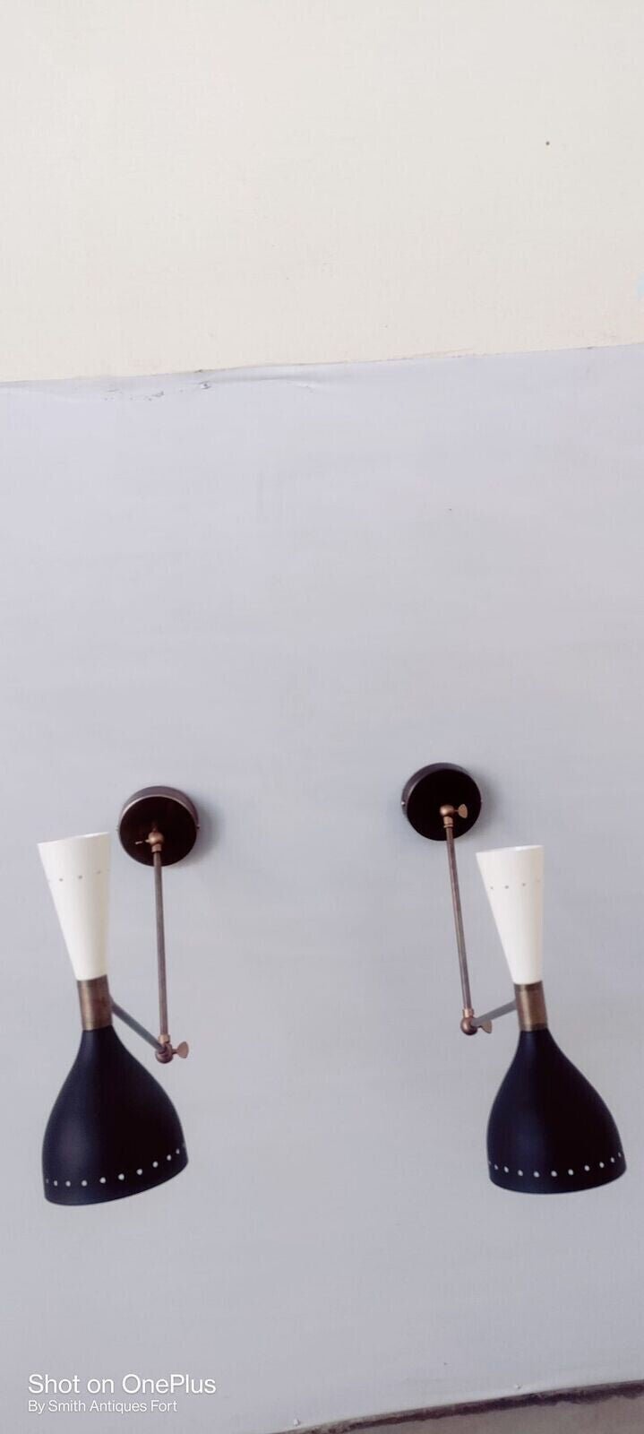 Diabolo Wall Sconces Italian Modern Stilnovo Style Set of Two Wall Light lamps - Retro Handicrafts