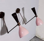 Diabolo Wall Sconces Italian Modern Stilnovo Style Set of Two Wall Light lamps offer in price - Retro Handicrafts