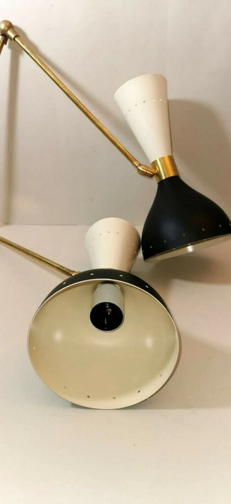 Diabolo Wall Sconces Italian Modern Stilnovo Style Set of Two Wall Light lamps offer in price - Retro Handicrafts