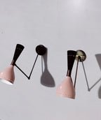 Diabolo Wall Sconces Italian Modern Stilnovo Style Set of Two Wall Light lamps offer in price - Retro Handicrafts