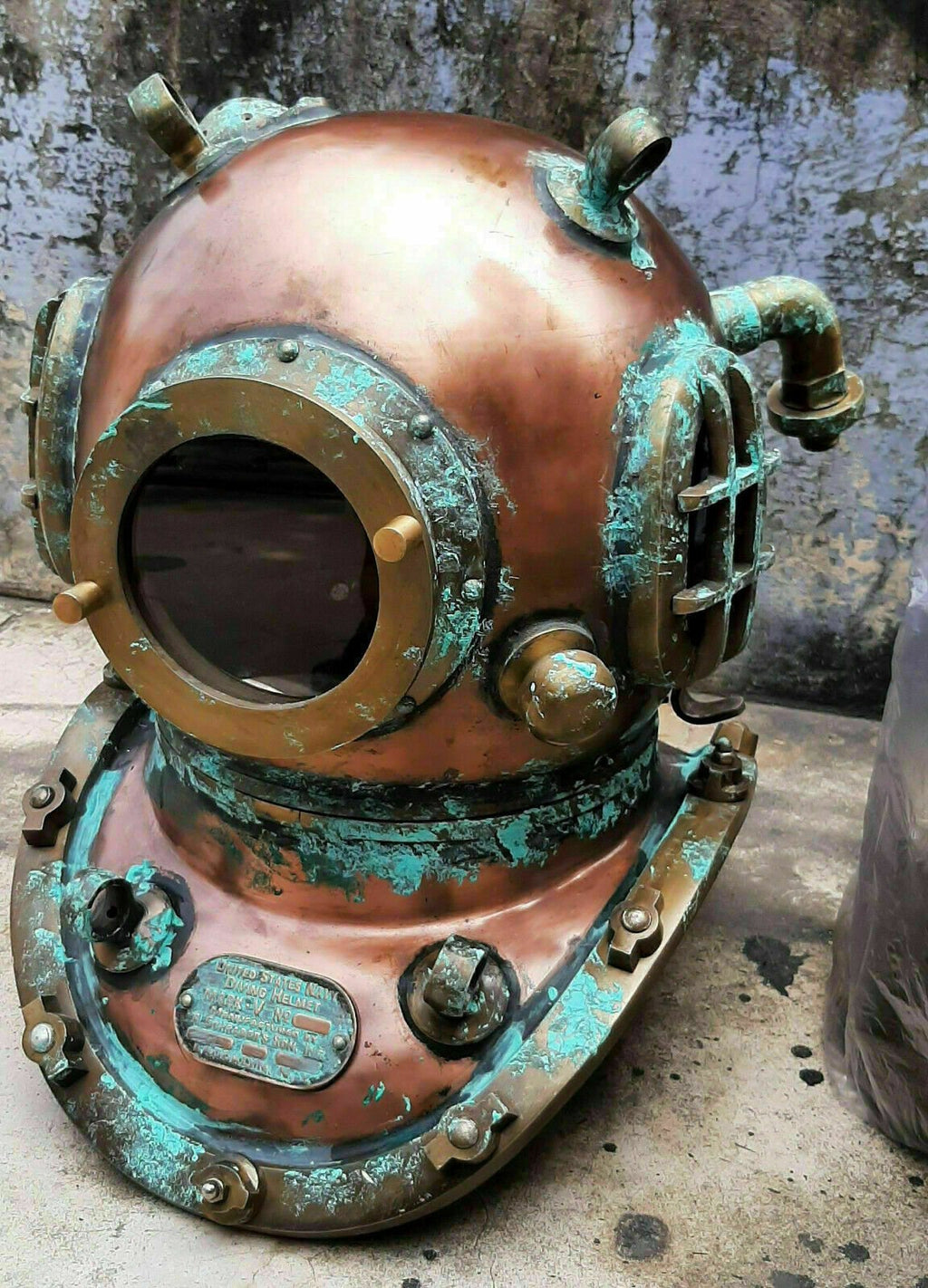 Diving Divers Helmet Vintage U.S Navy Mark V Scuba Diving - Retro Handicrafts