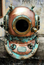 Diving Divers Helmet Vintage U.S Navy Mark V Scuba Diving - Retro Handicrafts