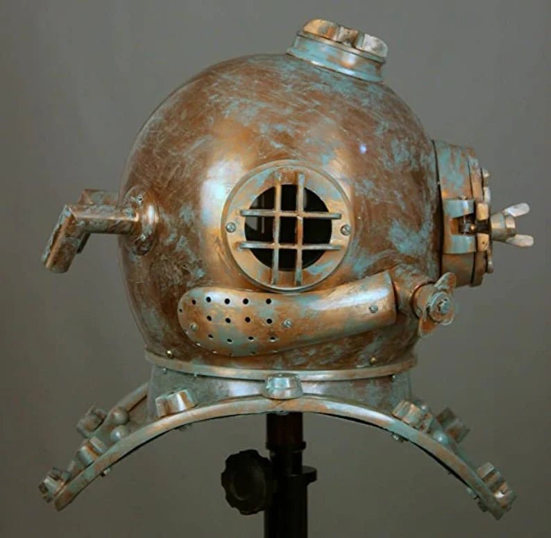 Diving Helmet Antique U.S Navy Mark V Steel & Brass - Retro Handicrafts