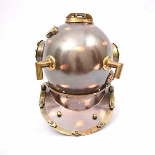 Diving Helmet US Navy Mark V Antique Brass Steel Full Size Maritime Gift - Retro Handicrafts