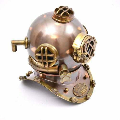 Diving Helmet US Navy Mark V Antique Brass Steel Full Size Maritime Gift - Retro Handicrafts