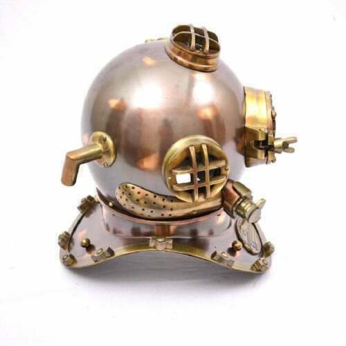 Diving Helmet US Navy Mark V Antique Brass Steel Full Size Maritime Gift - Retro Handicrafts