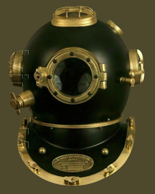 Diving Helmet U.S Navy Mark V Deep Sea Antique Scuba Vintage - Retro Handicrafts