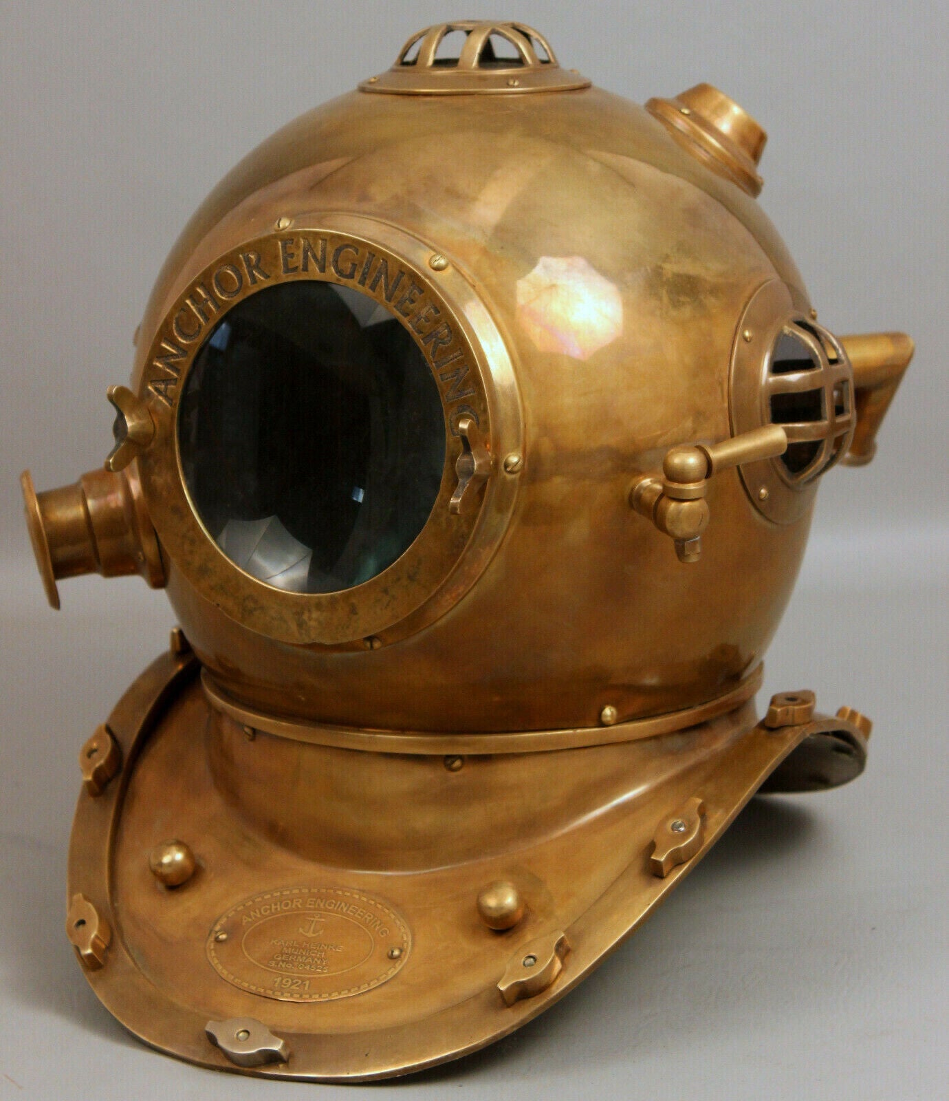 Diving Helmet US Navy Mark V Deep Sea Marine Divers Antique Scuba 18'' - Retro Handicrafts