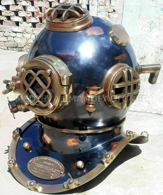 Diving Helmet vintage BOSTON MARK V U.S Navy Deep Sea Divers - Retro Handicrafts