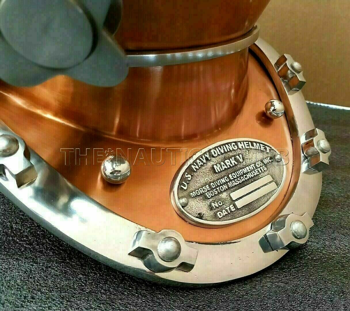 Diving Helmet Vintage BOSTON MARK V U.S Navy Deep Sea Divers Collectible - Retro Handicrafts