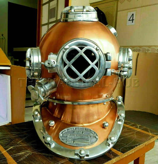 Diving Helmet Vintage BOSTON MARK V U.S Navy Deep Sea Divers Collectible - Retro Handicrafts