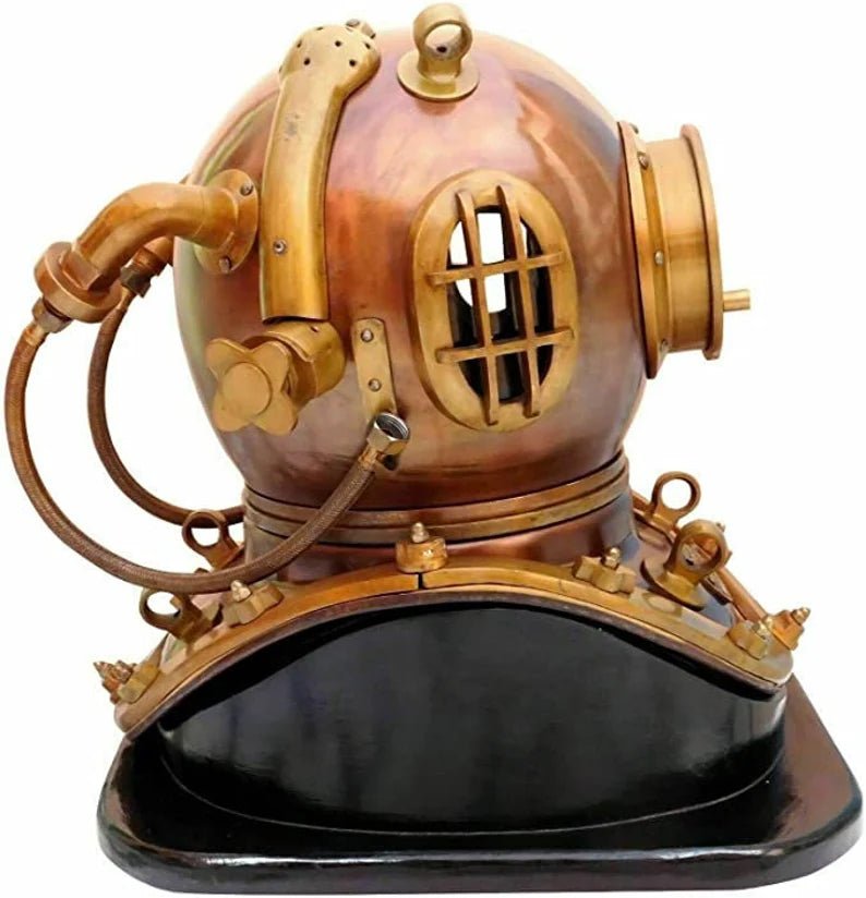 Diving Helmet Vintage Copper Antique Scuba Divers Diving Helmet Morse - Retro Handicrafts