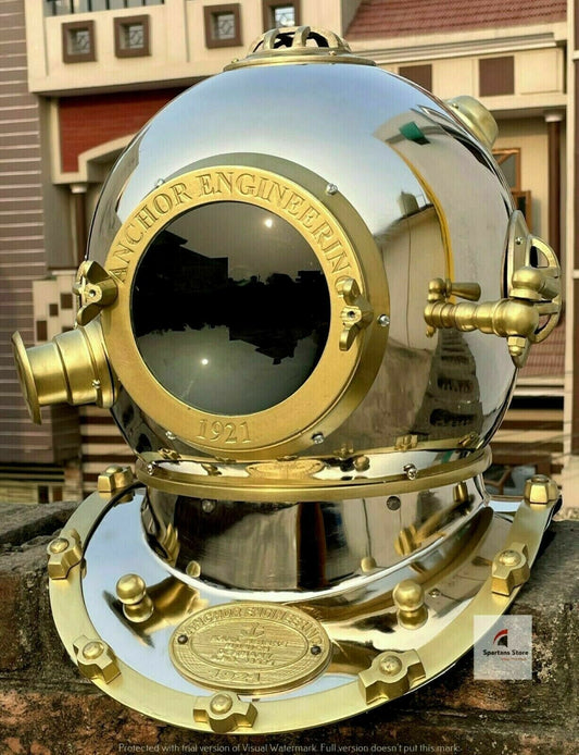 Diving Helmet Vintage Divers Helmet Deep Sea US Navy Mark - Retro Handicrafts