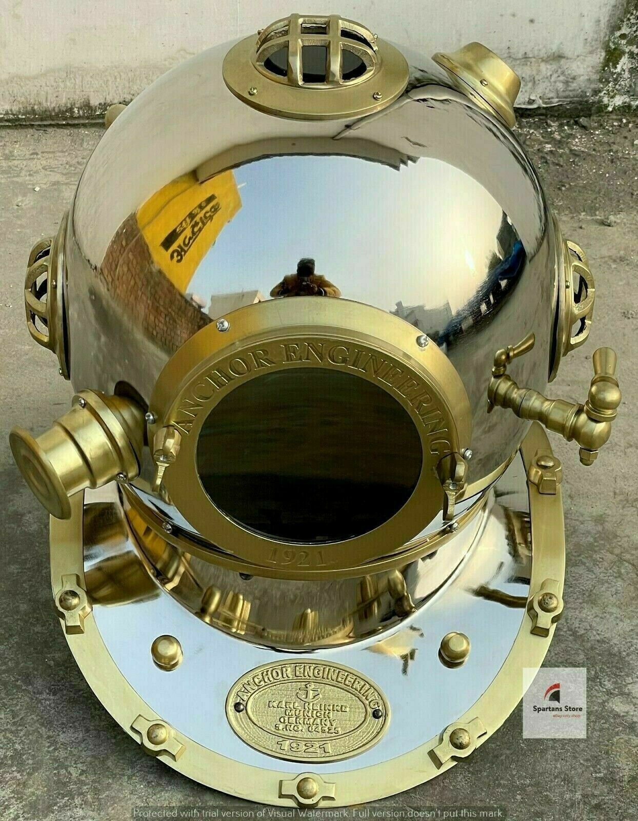 Diving Helmet Vintage Divers Helmet Deep Sea US Navy Mark - Retro Handicrafts