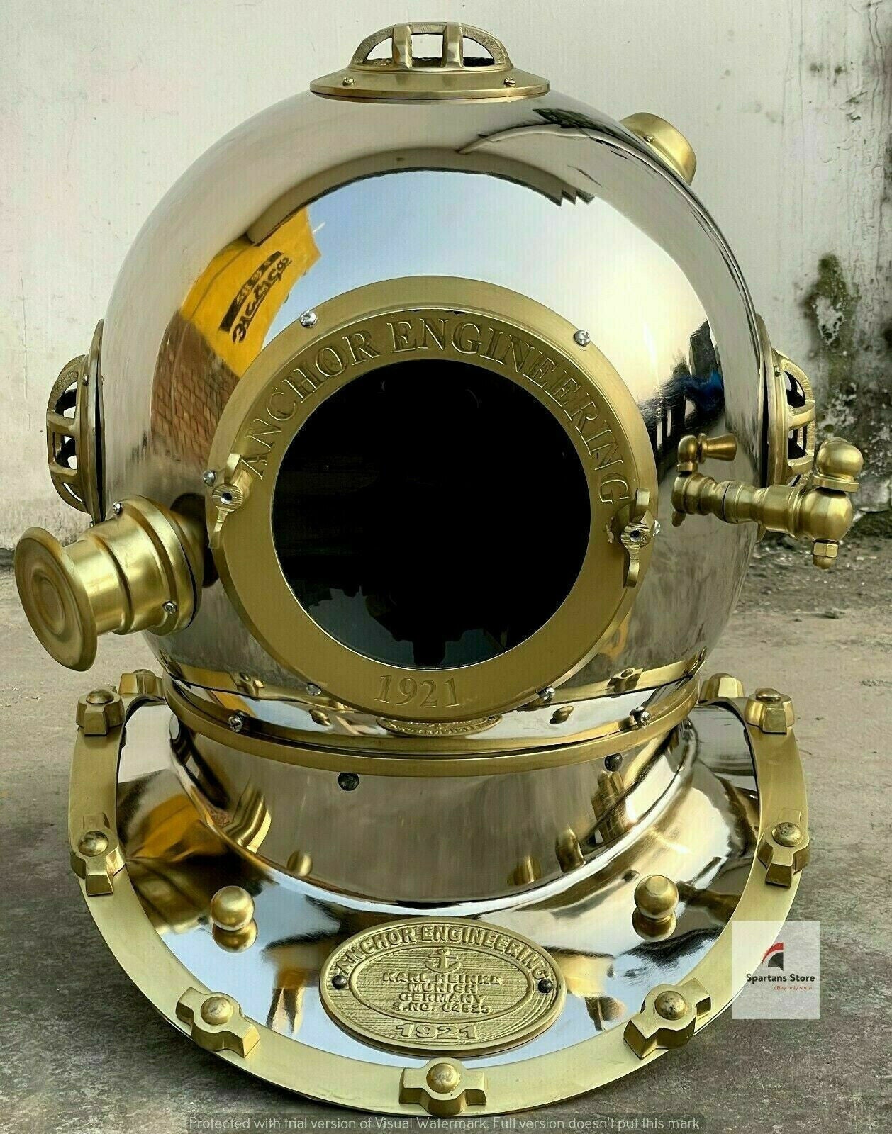 Diving Helmet Vintage Divers Helmet Deep Sea US Navy Mark - Retro Handicrafts