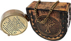 Engraved Brass Compass for Son / God Son, from Mom, Dad, Godfather, for Birthday - Retro Handicrafts