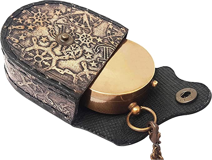 Valentine's Day gift for son, engraved compass with heartfelt message and wood case.