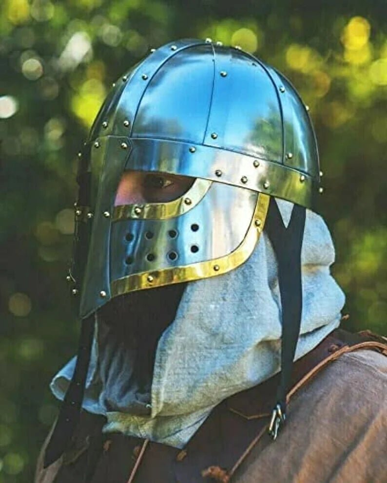Fell Warrior Medieval Steel Helmet - Helmet of Olaran - Retro Handicrafts