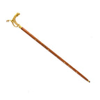 Foldable Victorian Walking Stick with Brass Snake Handle and Rosewood Shaft – Convenient and Stylish