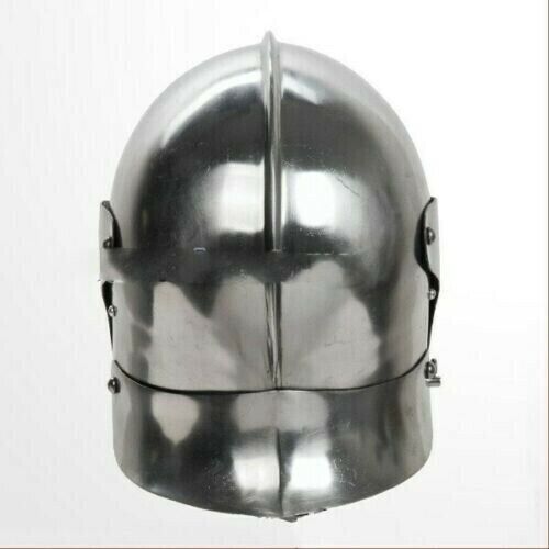 Functional 16G Steel Medieval Knight Pig Face Bascinet Helmet WMA SCA LARP Armor - Retro Handicrafts