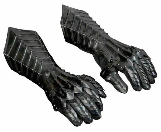 Gauntlets Steel Medieval armor Lord of the Rings Lotr Nazgul Fantasy Role play costume Best gift for him - Retro Handicrafts