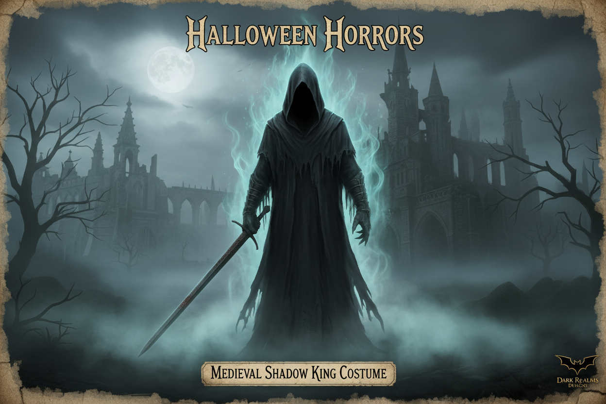 generate a banner for medieval nazgul halloween costume