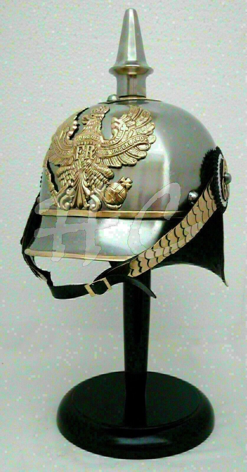 German Armor Steel Helmet Medieval Knight Brass German Helmet Halloween Gift - Retro Handicrafts