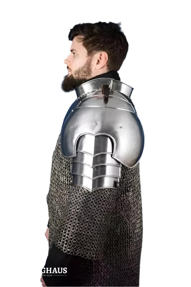 Gothic Medieval Armor Pauldrons - Perfect for LARP, Cosplay, and Theatrical Performances