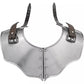 Gothic Neck Armor Pair of Gorget with Adjustable Leather Straps