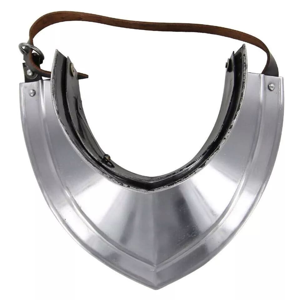 Gothic Revival Bevor Gorget Armor - Battle Ready Medieval Steel Armor for Reenactments