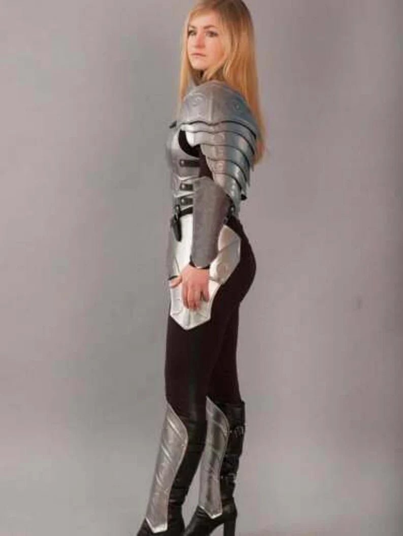 Halloween Female Fantasy Armour Suit, Knight Lady Armour - Retro Handicrafts