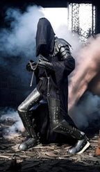 Halloween Nazgul Full Costume/Ring Wraith Costume/Nazgul Gauntlets Gloves/Nazgul Pauldrons/Black Rider Gown/Witch King Costume/Horror Party - Retro Handicrafts