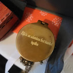 Handcrafted compass with personalized engraving, perfect for adventures and special occasions.
