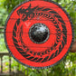 Handcrafted Medieval Viking Shield - 24 - inch Wooden Battle Ready Shield - Retro Handicrafts