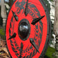 Handcrafted Viking Shield | Medieval 24 - inch Wooden Battle Ready Shield - Retro Handicrafts