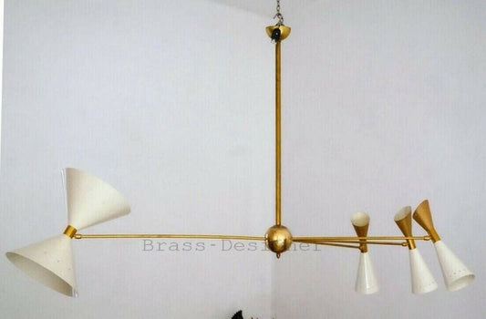 Huge Diabolo Chandelier Italian Style Stilnovo Mid Century Sputnik Ceiling Light - Retro Handicrafts