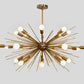 Mid Century Sputnik Chandelier SPURCHIN , Handmade Urchin Chandelier Raw Brass Ceiling Light 24 light 36"