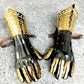 Stainless Steel Medieval Gothic Style Pair Of Gauntlets Knight Gloves Gifts