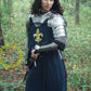 Knight Brave Female Armor, Gorget Pouldron Bracer Armor, Cosplay Armor, Sca Armor, Larp Armor, Gift for Women