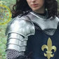 Knight Brave Female Armor, Gorget Pouldron Bracer Armor, Cosplay Armor, Sca Armor, Larp Armor, Gift for Women